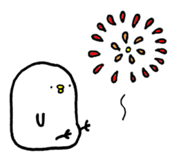 Piyokichi of chick Summer!! sticker #6792309