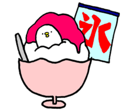 Piyokichi of chick Summer!! sticker #6792312