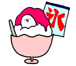 Piyokichi of chick Summer!! sticker #6792312