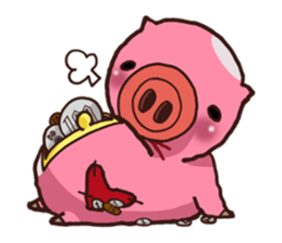 BUTAJI,the Piggy Purse sticker #6794419