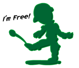 Green Army 3 (Cop Toy) sticker #6795572