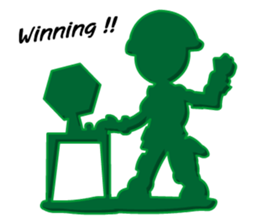 Green Army 3 (Cop Toy) sticker #6795573