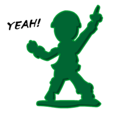 Green Army 3 (Cop Toy) sticker #6795576
