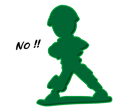 Green Army 3 (Cop Toy) sticker #6795577
