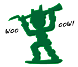 Green Army 3 (Cop Toy) sticker #6795585