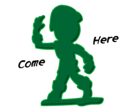 Green Army 3 (Cop Toy) sticker #6795590