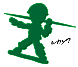 Green Army 3 (Cop Toy) sticker #6795593