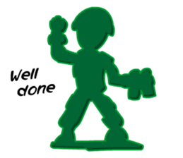Green Army 3 (Cop Toy) sticker #6795595