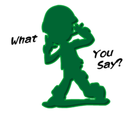 Green Army 3 (Cop Toy) sticker #6795596