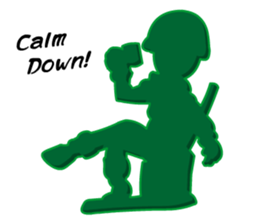 Green Army 3 (Cop Toy) sticker #6795600