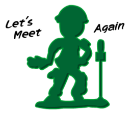 Green Army 3 (Cop Toy) sticker #6795607