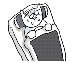 Very crazy cat. sticker #6796199