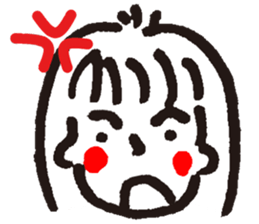 Doodling of "Q" families sticker #6796780