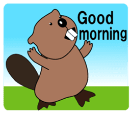 A Kawaii Beaver (English Version) sticker #6796854