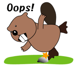 A Kawaii Beaver (English Version) sticker #6796855