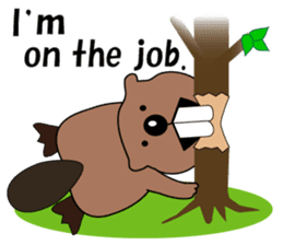 A Kawaii Beaver (English Version) sticker #6796856