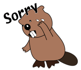 A Kawaii Beaver (English Version) sticker #6796857
