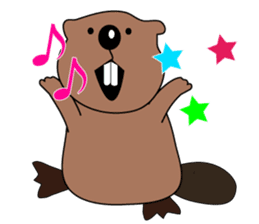 A Kawaii Beaver (English Version) sticker #6796859