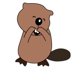A Kawaii Beaver (English Version) sticker #6796860