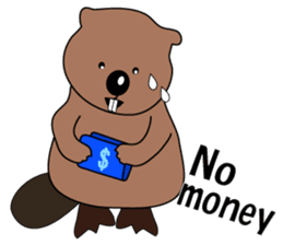 A Kawaii Beaver (English Version) sticker #6796863
