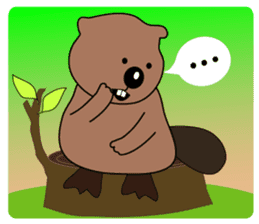 A Kawaii Beaver (English Version) sticker #6796864