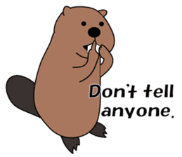 A Kawaii Beaver (English Version) sticker #6796866