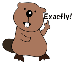 A Kawaii Beaver (English Version) sticker #6796867