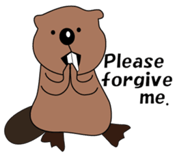 A Kawaii Beaver (English Version) sticker #6796870