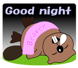 A Kawaii Beaver (English Version) sticker #6796871