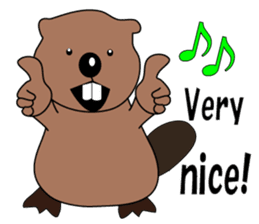 A Kawaii Beaver (English Version) sticker #6796873