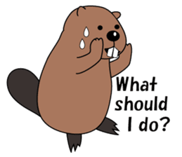A Kawaii Beaver (English Version) sticker #6796874