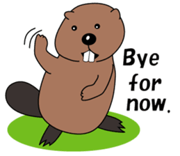 A Kawaii Beaver (English Version) sticker #6796875