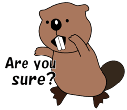 A Kawaii Beaver (English Version) sticker #6796877