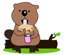 A Kawaii Beaver (English Version) sticker #6796881