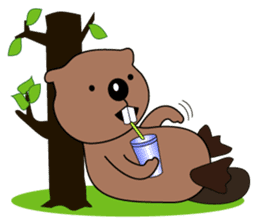A Kawaii Beaver (English Version) sticker #6796882