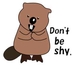 A Kawaii Beaver (English Version) sticker #6796884