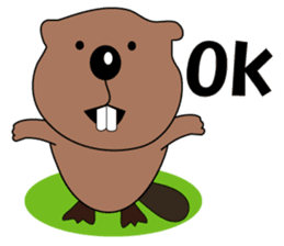 A Kawaii Beaver (English Version) sticker #6796886