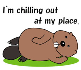 A Kawaii Beaver (English Version) sticker #6796887