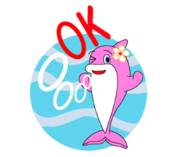 Hula favorite dolphin Hawaiian life of! sticker #6797891