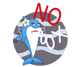 Hula favorite dolphin Hawaiian life of! sticker #6797892
