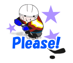 Little Hockey Player sticker #6798124