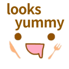 Cute look look(English) sticker #6798286