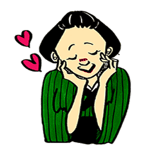 The funny characters of Rakugo sticker #6798511