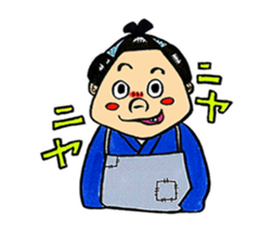 The funny characters of Rakugo sticker #6798522