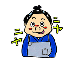 The funny characters of Rakugo sticker #6798522