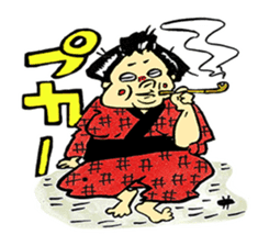 The funny characters of Rakugo sticker #6798526
