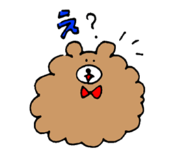 Bear of the unmanageable hair sticker #6799049