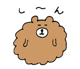 Bear of the unmanageable hair sticker #6799056