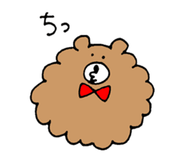 Bear of the unmanageable hair sticker #6799059