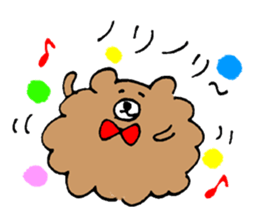 Bear of the unmanageable hair sticker #6799065